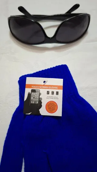 Guanti invernali blu Touch Screen nuovi