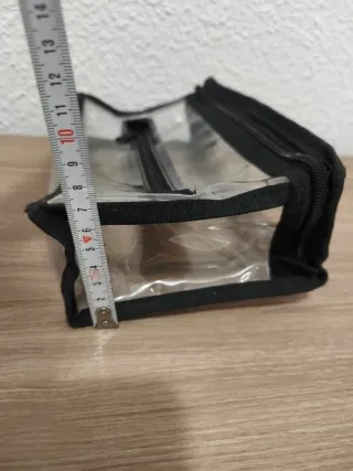 Neceser transparente para maquillaje