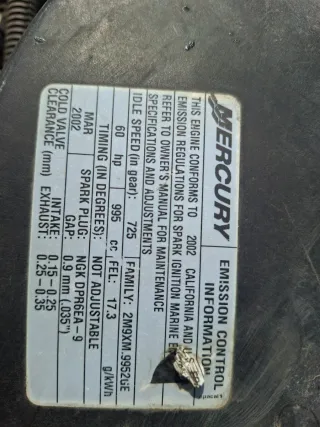 Despiece Motor fueraborda Mercury