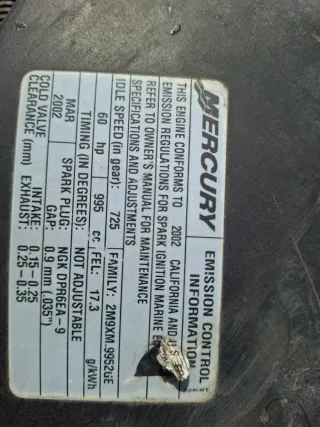 Despiece Motor fueraborda Mercury