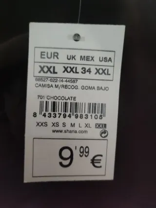 Blusa marrón chocolate con transparencias