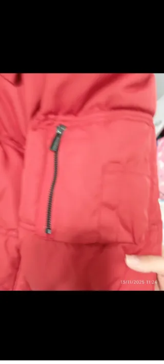Chaqueta acolchada Zara roja hombre Talla S