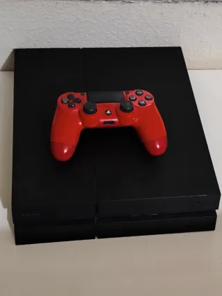 PS4 Slim + Mando DualShock Rojo