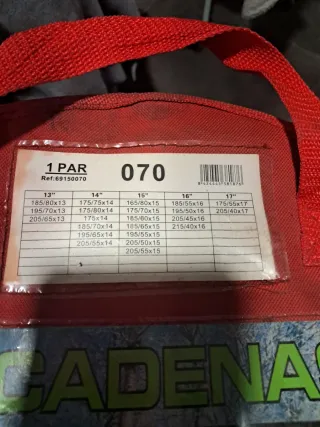 Rebajas: Cadenas para nieve y hielo muy bien cuida