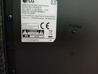 LG SJ3 Barra Sonido 2.1 Subwoofer Inalámbrico