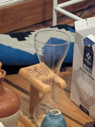 2 Vasos Kwak Cerveza con Soporte Madera