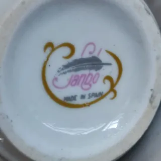 Jarrón Janbo Vintage Rojo y Blanco