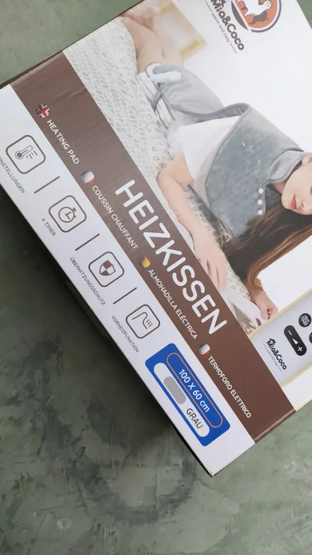 Almohadilla Térmica Cuello y Espalda Gris