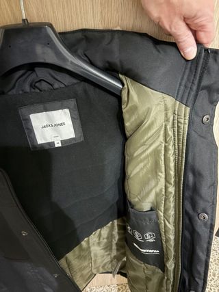 Chaquetón Jack & Jones Negro/Verde Oliva