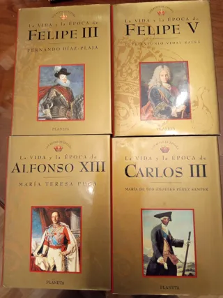 Lote de 5 vols de la colección Los reyes de España