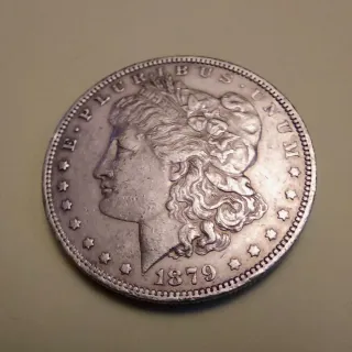 Moneda Dólar Morgan Plata 1879