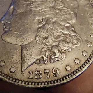 Moneda Dólar Morgan Plata 1879