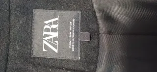 Abrigo ZARA Negro Entallado