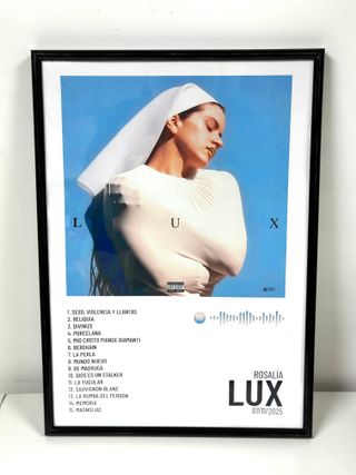 Cuadro póster Rosalia LUX disco personalizado