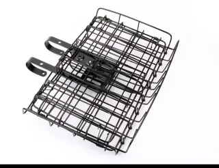 Cesto de bicicleta dobrável preto