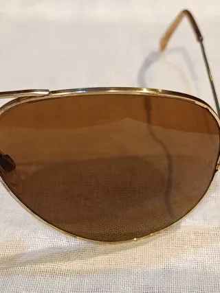 Gafas Ray-Ban Aviator B&L USA Doradas Marrones