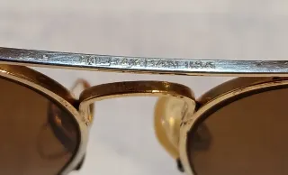 Gafas Ray-Ban Aviator B&L USA Doradas Marrones