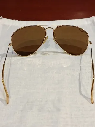 Gafas Ray-Ban Aviator B&L USA Doradas Marrones
