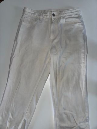 Pantalones Stradivarius Blancos Talla EU 36 US 4