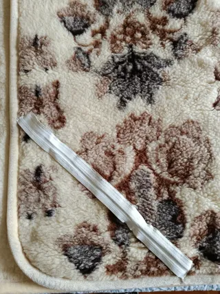 Manta Lana Merino Beige y Marrón