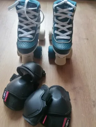 Patines Oxelo y protecciones - talla 32 Sin usar