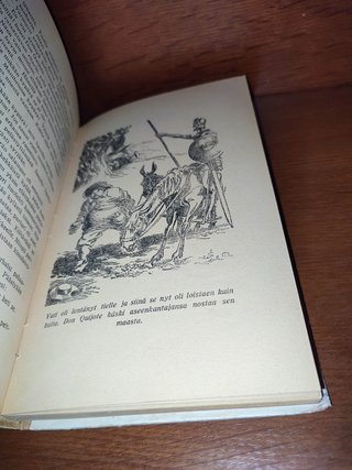 DON QUIJOTE en FINLANDÉS. 1946. TAPAS DURAS. FINÉS