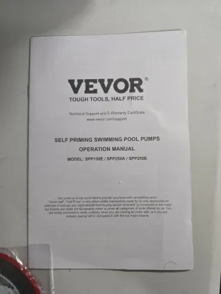 Bomba de agua para piscina vevor