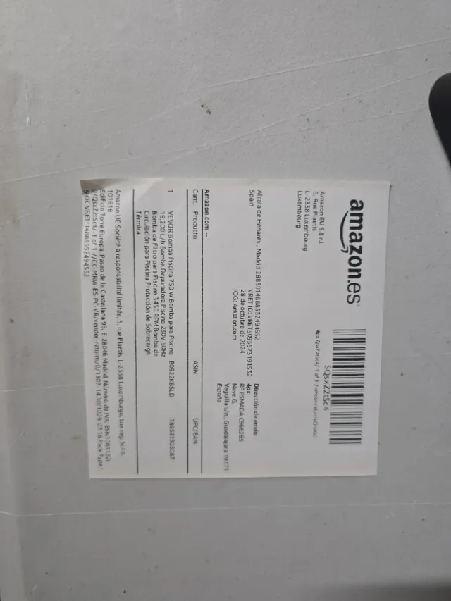 Bomba de agua para piscina vevor