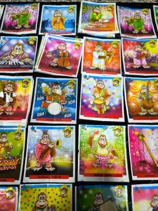 Cromos Gorila Instrumentos Musicales 80s