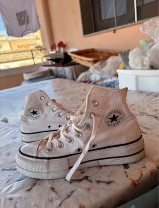 Converse All Star Alte Bianche