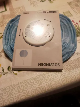 Lámpara Solar LED Exterior Azul Claro SOLVINDEN