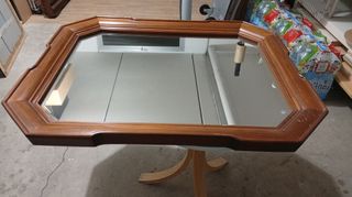 Specchio in legno di noce