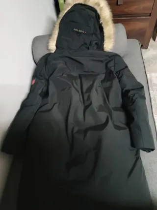 Abrigo Zara Mujer Negro