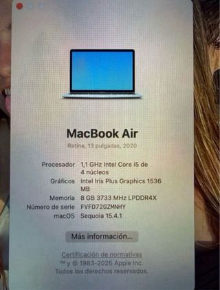 MacBook Air 2020 Argento