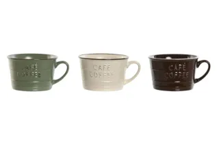 NUEVO Set 3 Tazas grandes  Coffee Cerámica