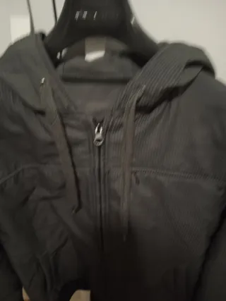 Cazadora bomber gris y negra talla  G