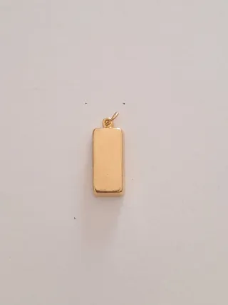Ciondolo Rettangolare Placcato Oro 24k