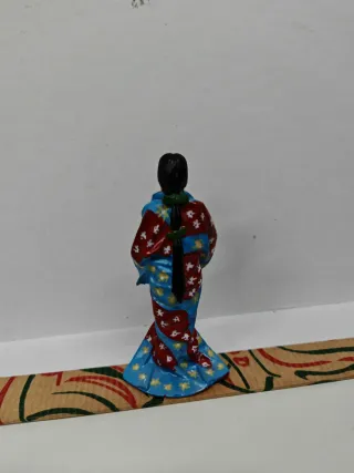 Figura Geisha Japonesa con Abanico Plastoy