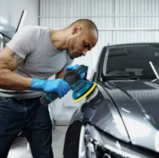 Lucidatrice Levigatrice 12V 2 Batt + Accessori