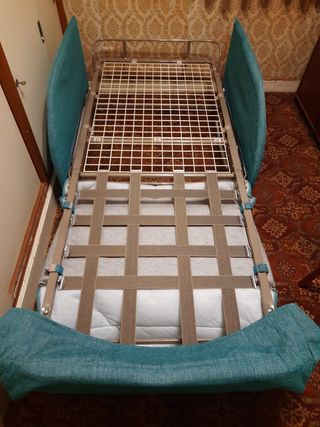 Sofá-cama individual Color turquesa Colchón 80x180