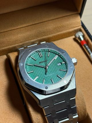 Seiko Mod Royal Oak 41mm Esfera Verde