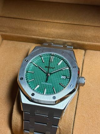 Seiko Mod Royal Oak 41mm Esfera Verde