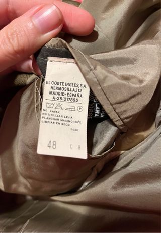 Chaqueta Hombre Talla 48