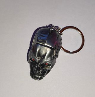 Portachiavi Terminator T-800 teschio testa metallo