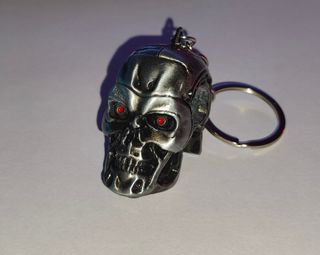 Portachiavi Terminator T-800 teschio testa metallo