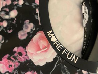 Top sportivo ragazza floreale nero rosa