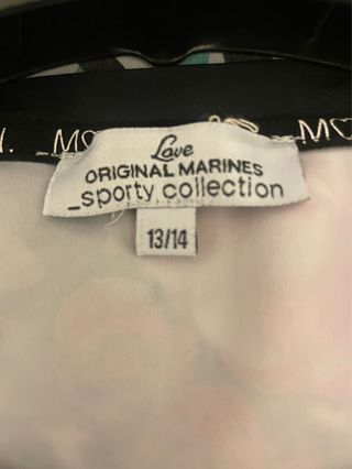 Top sportivo ragazza floreale nero rosa