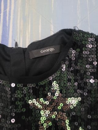 Abito paillettes stelle taglia 10/11