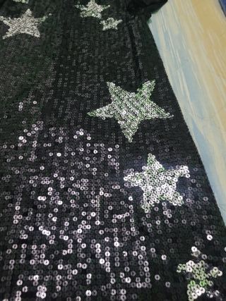 Abito paillettes stelle taglia 10/11