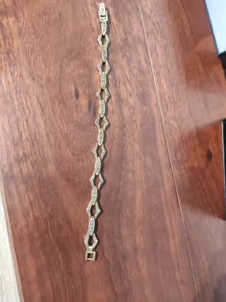 Pulsera de Plata 925 dorada envejecida